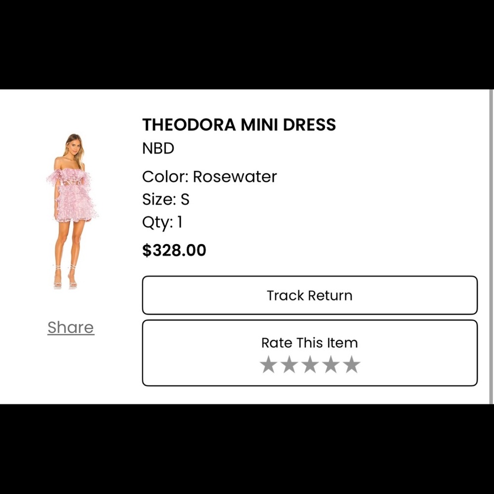 Theodora & Callum Pink Strapless Polka Dot Dress - Picture 4 of 4